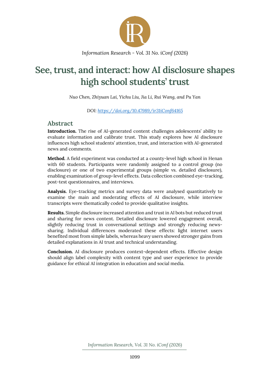 First page of See, trust, and interact
